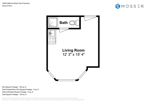 1499 California Street Studio Apartment for Rent - Photo Gallery 16